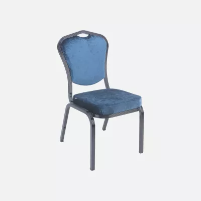 Amon Large stacking chair blue