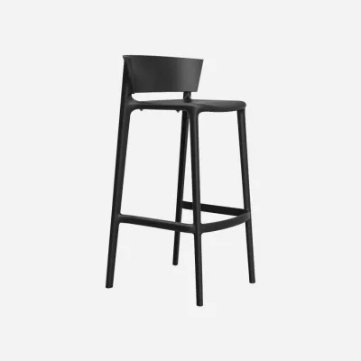 Africa stackable bar stool black