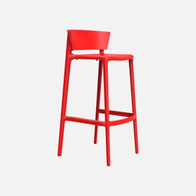 Africa stackable bar stool red
