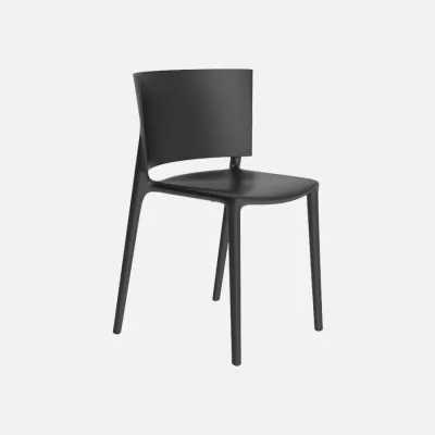 Africa stacking chair black
