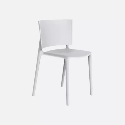 Africa stacking chair white