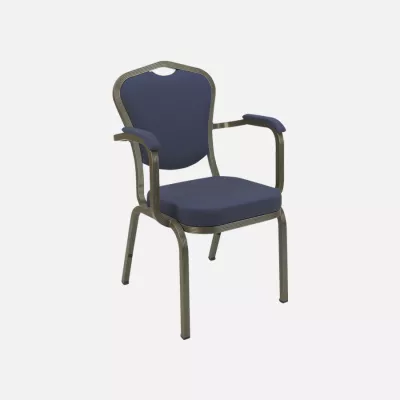 Amon Large stacking chair armrest