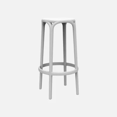 Brooklyn stackable bar stool white